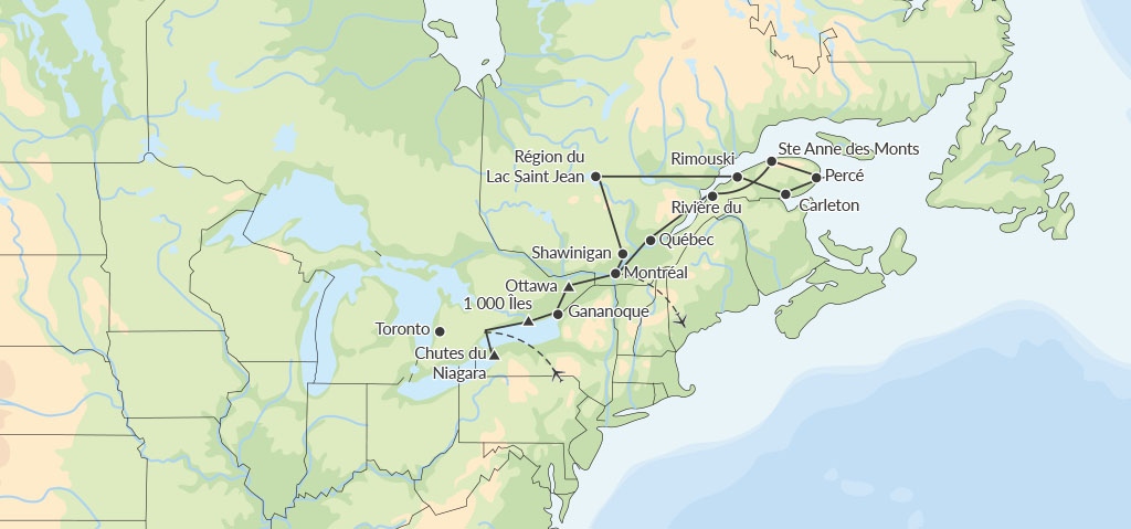 Canada - Est Canadien - Circuit Magie du Québec et de la Gaspésie