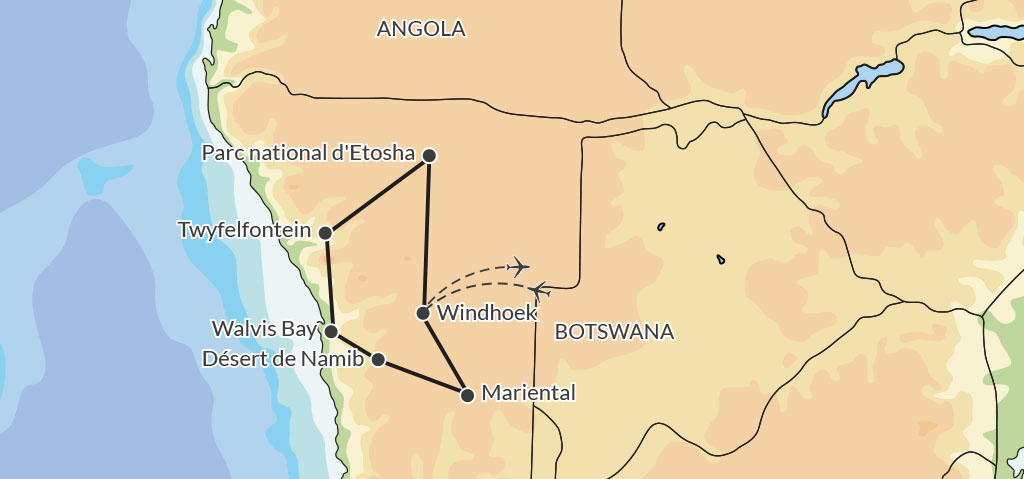 Namibie - Circuit Découverte de la Namibie avec extension au Fish River Canyon