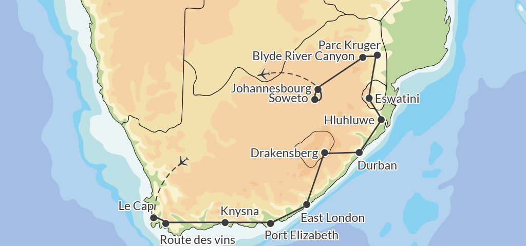 Afrique du Sud - Swaziland - Eswatini - Circuit Grand Tour d'Afrique du Sud