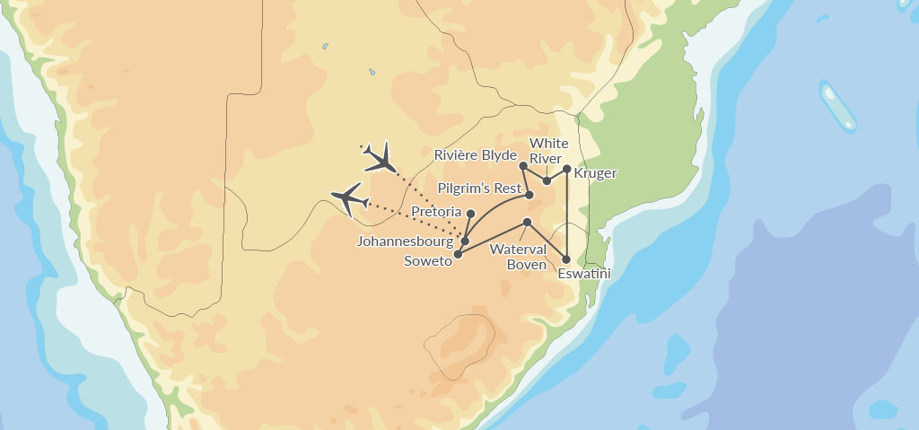 Afrique du Sud - Botswana - Swaziland - Eswatini - Zimbabwe - Circuit Safari Dream avec extension aux Chutes Victoria et au Parc de Chobé